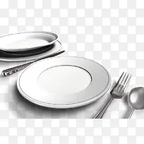 白色干净的餐具-空若网 白色干净的餐具-空若网