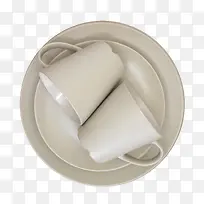 白色瓷器盘子杯子-空若网 白色瓷器盘子杯子-空若网
