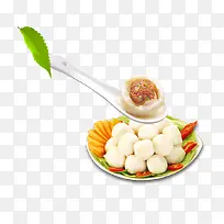 产品实物肉丸鱼丸辣椒生姜片生菜-空若网 产品实物肉丸鱼丸辣椒生姜片生菜-空若网