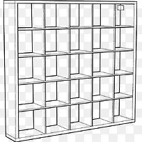 手绘书柜-空若网 手绘书柜-空若网