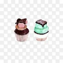 杯子蛋糕上的慕斯球-空若网 杯子蛋糕上的慕斯球-空若网