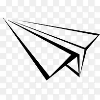 纸飞机黑白手绘-空若网 纸飞机黑白手绘-空若网