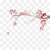 红色树枝-空若网 红色树枝-空若网