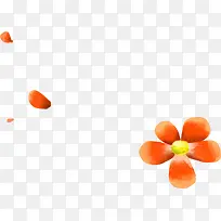 橙色花卉浪漫小屋图片-空若网 橙色花卉浪漫小屋图片-空若网