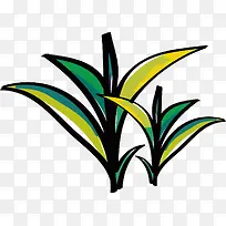 短小的水彩茶叶-空若网 短小的水彩茶叶-空若网