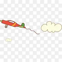 插画矢量简笔画小飞机-空若网 插画矢量简笔画小飞机-空若网