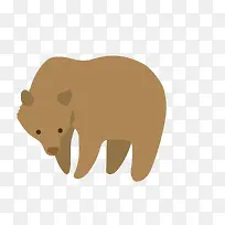 矢量灰色小熊插画-空若网 矢量灰色小熊插画-空若网