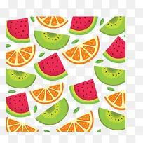 夏日水果卡通花纹-空若网 夏日水果卡通花纹-空若网