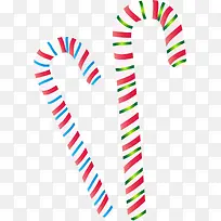 彩色拐杖矢量素材-空若网 彩色拐杖矢量素材-空若网