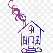 卡通房子素材-空若网 卡通房子素材-空若网