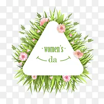 花草三角形状标签-空若网 花草三角形状标签-空若网