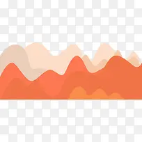 卡通手绘山峰风景插画-空若网 卡通手绘山峰风景插画-空若网