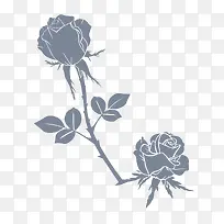 手绘玫瑰花简笔画-空若网 手绘玫瑰花简笔画-空若网