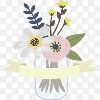 浪漫花朵玻璃花瓶-空若网 浪漫花朵玻璃花瓶-空若网