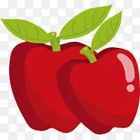 矢量红色苹果素材-空若网 矢量红色苹果素材-空若网