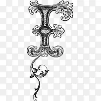 字母样式矢量手绘卷草纹-空若网 字母样式矢量手绘卷草纹-空若网