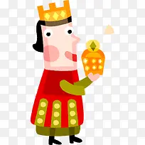 矢量可爱卡通插画小丑图案-空若网 矢量可爱卡通插画小丑图案-空若网