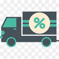 矢量图水彩卡通卡车-空若网 矢量图水彩卡通卡车-空若网