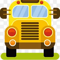 一个黄色卡通大卡车-空若网 一个黄色卡通大卡车-空若网