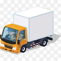 矢量图水彩卡通卡车-空若网 矢量图水彩卡通卡车-空若网