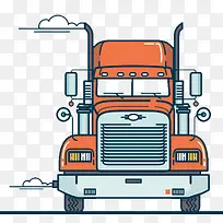 卡通卡车平面素材-空若网 卡通卡车平面素材-空若网