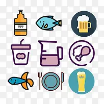 生动的食物图标-空若网 生动的食物图标-空若网