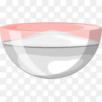 白色简约玻璃碗装饰图案-空若网 白色简约玻璃碗装饰图案-空若网