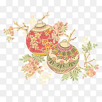 手绘灯笼-空若网 手绘灯笼-空若网