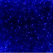 蓝色分形艺术对称万花筒图案-空若网 蓝色分形艺术对称万花筒图案-空若网