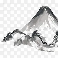 矢量中国风山水素材手绘-空若网 矢量中国风山水素材手绘-空若网