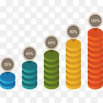 分层几何气泡数据图表-空若网 分层几何气泡数据图表-空若网