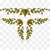 对称手绘风格藤蔓-空若网 对称手绘风格藤蔓-空若网