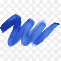 蓝色水彩画画笔-空若网 蓝色水彩画画笔-空若网