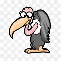 长嘴手绘卡通秃鹰鸟类飞禽高清免-空若网 长嘴手绘卡通秃鹰鸟类飞禽高清免-空若网