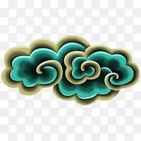 春节美丽多彩祥云装饰-空若网 春节美丽多彩祥云装饰-空若网