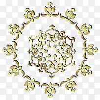 圆形花纹背景元素矢量-空若网 圆形花纹背景元素矢量-空若网