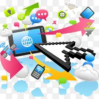 点击关注商务图标元素-空若网 点击关注商务图标元素-空若网