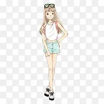 手绘时尚妹子-空若网 手绘时尚妹子-空若网