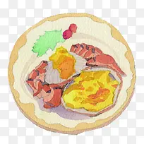 卡通简约美食大闸蟹装饰广告设计-空若网 卡通简约美食大闸蟹装饰广告设计-空若网