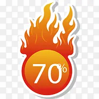 圆形燃烧的促销标签-空若网 圆形燃烧的促销标签-空若网