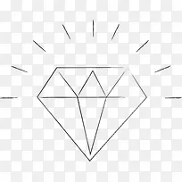 发光的手绘钻石图-空若网 发光的手绘钻石图-空若网