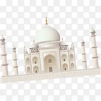 白色城堡手绘元素-空若网 白色城堡手绘元素-空若网