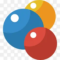 矢量图多彩光亮圆滑的球球-空若网 矢量图多彩光亮圆滑的球球-空若网