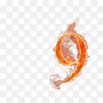 红色火焰数字九-空若网 红色火焰数字九-空若网