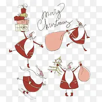 圣诞老人送礼啦免费PNG素材-空若网 圣诞老人送礼啦免费PNG素材-空若网