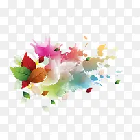 多彩树叶元素-空若网 多彩树叶元素-空若网
