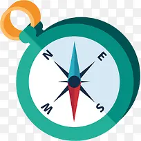 卡通蓝色指南针-空若网 卡通蓝色指南针-空若网