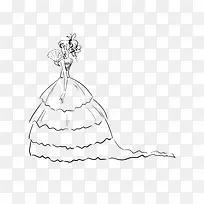 手绘婚纱-空若网 手绘婚纱-空若网