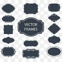 扁平简约折纸标签和飘带设计矢量-空若网 扁平简约折纸标签和飘带设计矢量-空若网