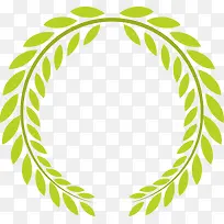 绿色圆形树藤标签-空若网 绿色圆形树藤标签-空若网